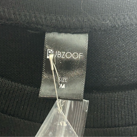 Rubzoof Black Button-Detail Women's Top NWT - Picture 8 of 13